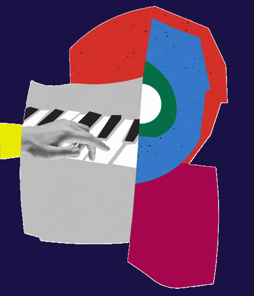 Visite guidée et atelier d’arts plastiques en musique – Chromographe, musique vivante dans les galeries d’art.