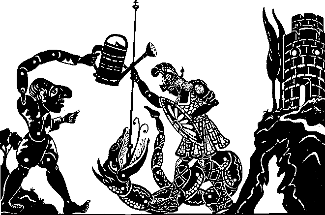 Musique grecque inspirée par le théâtre d'ombres grec