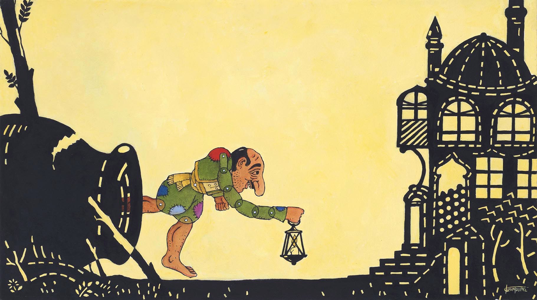 Spectacle de poche en musique grecque, inspiré par le théâtre d'ombres grec